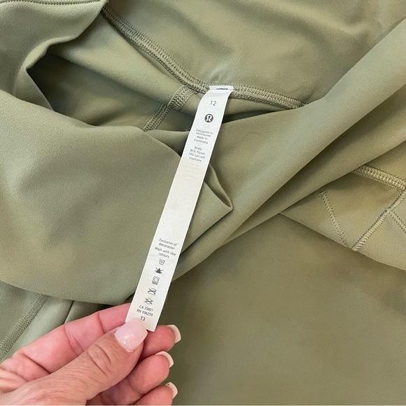 Lululemon leggings Nulu fold high rise leggings 25” inseam rosemary green soft - Picture 12 of 12